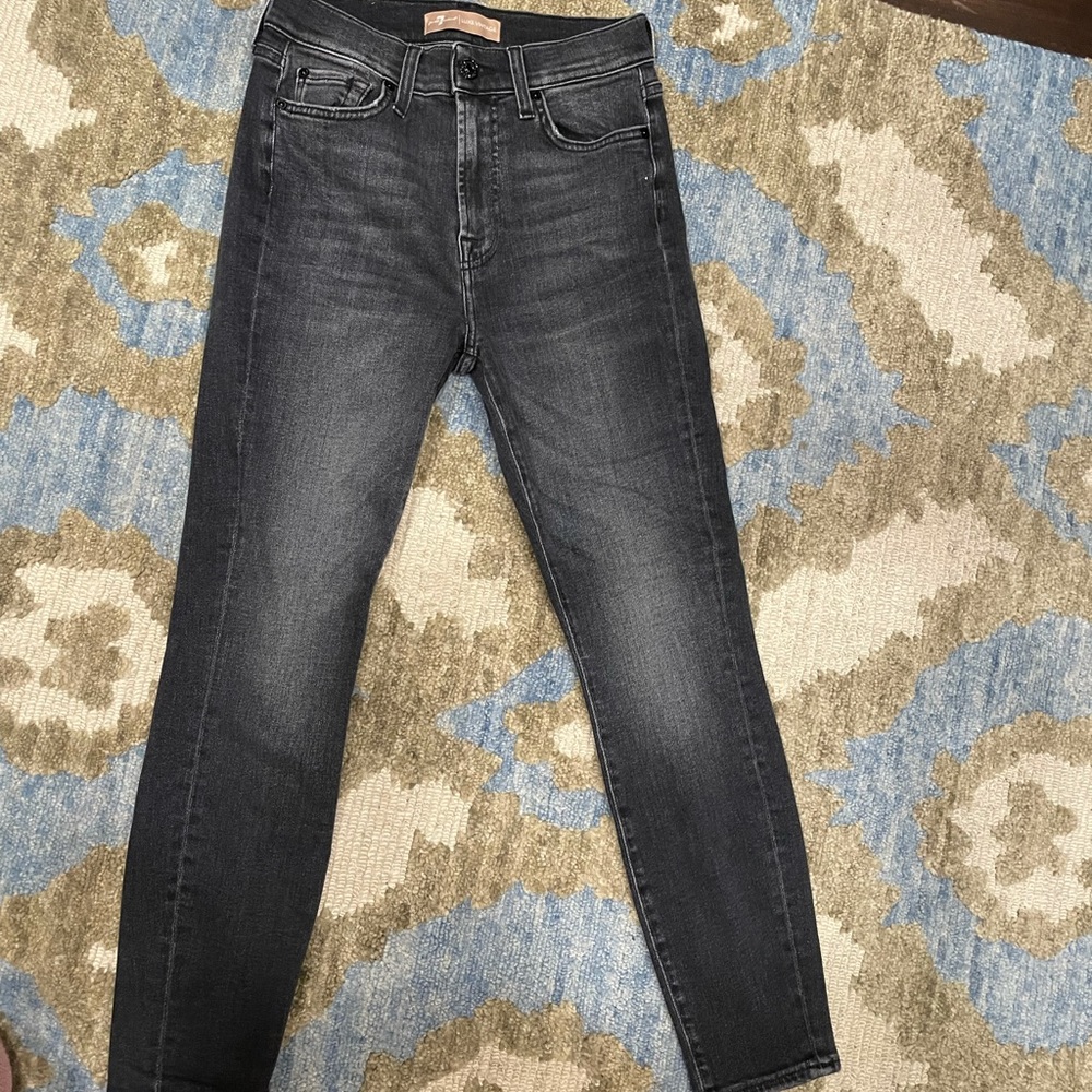 7 for all mankind grey jeans